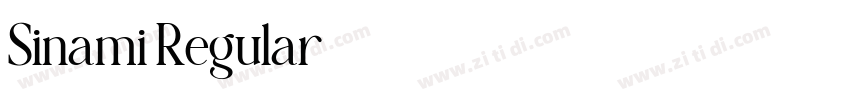 Sinami Regular字体转换 Sinami Regular字体转换